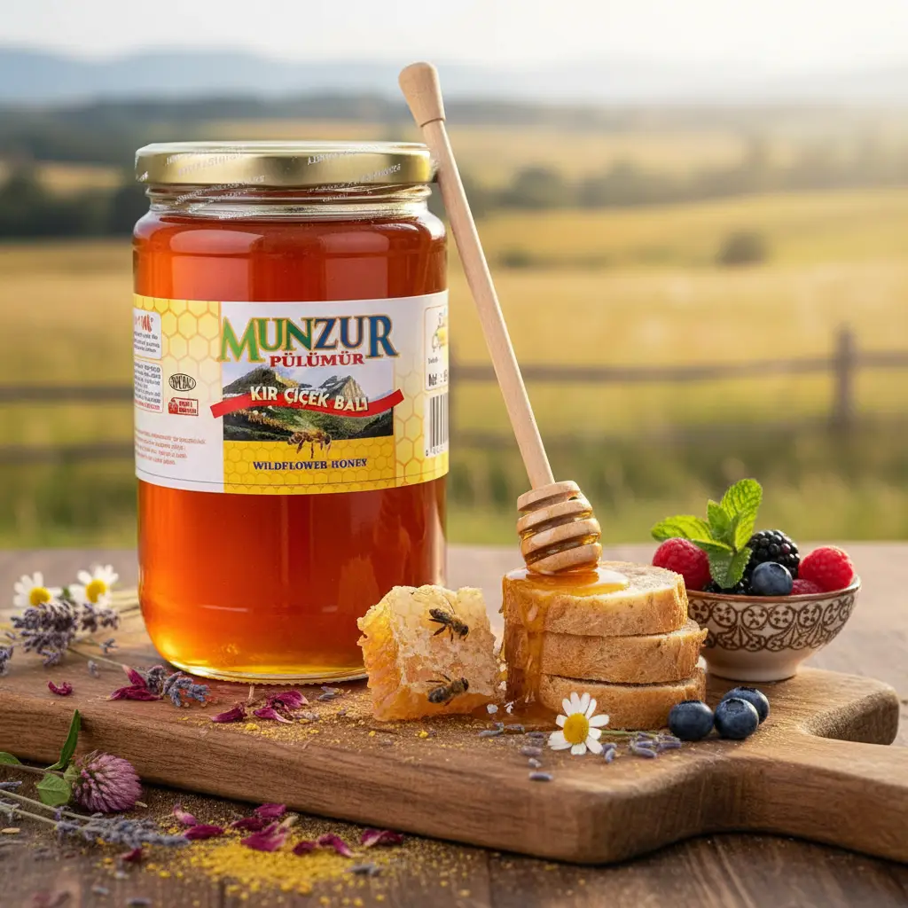 munzur-pulumur-kir-cicek-bali-850-gr Munzur Pülümür Kır Çiçek Balı 850 gr - Görsel 1
